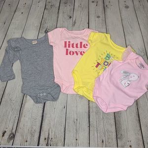Mix brands 3 months baby girl shirts